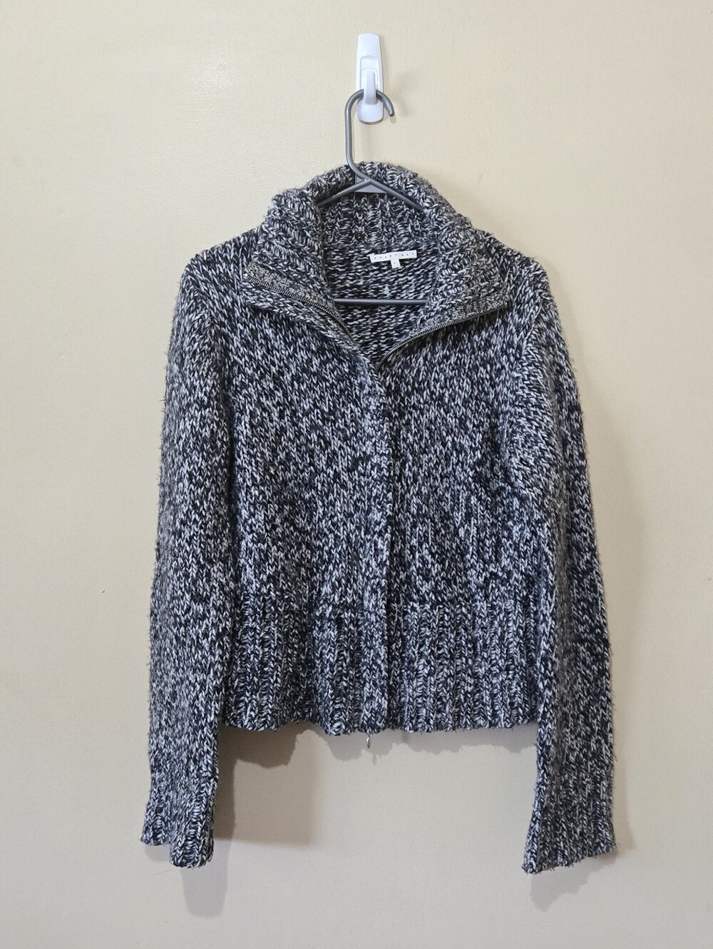 Smart Set Wool Blend Zip Cardigan